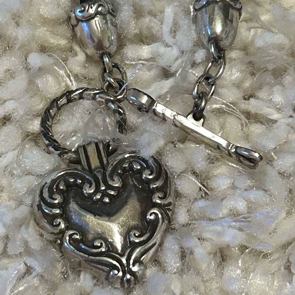 Brighton Silver Heart Necklace Retired